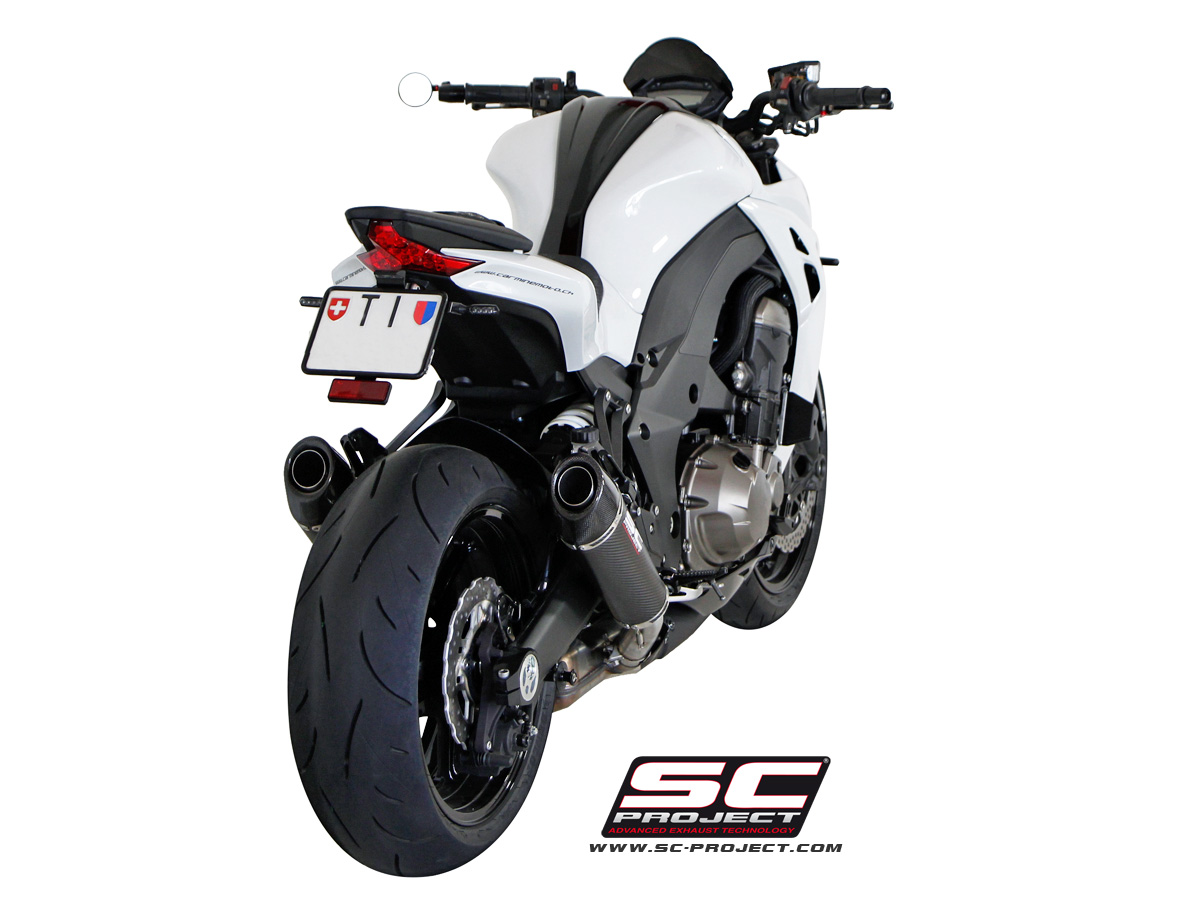 SC-Project Conic Slip Ons – Kawasaki Z1000 2014-2016