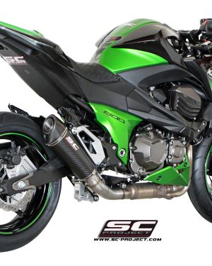 SC-Project Conic Matte Carbon Slip On – Kawasaki Z800 2013-2016