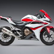 Yoshimura R-77 Race Series Exhaust System with Stainless Steel Cannister for 2014-2018 Honda CBR500R