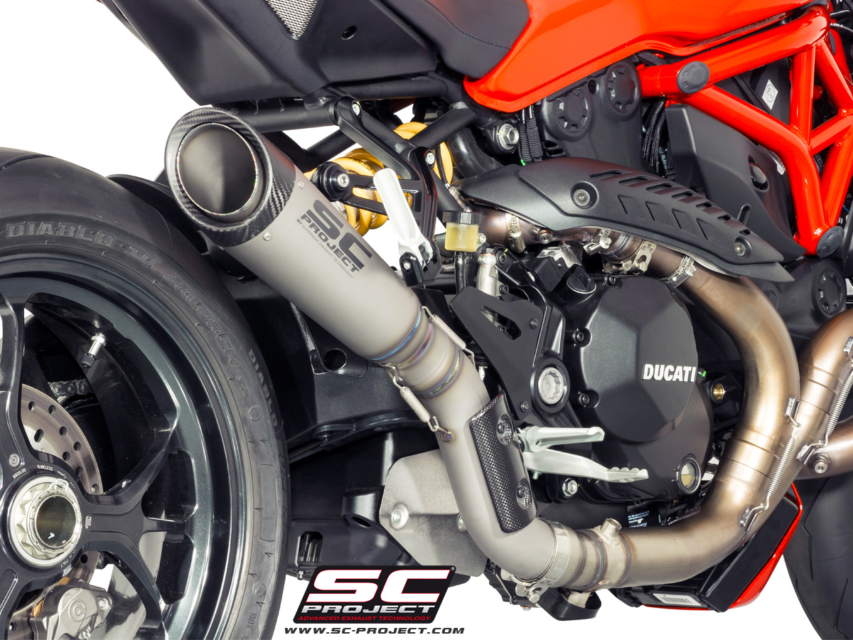 SC-Project Ducati Monster 1200 (17-18) & 1200R (16-18) S1 Slip On Exhaust