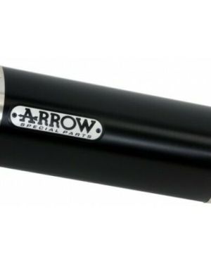 Arrow Race-Tech Dark Aluminum Slip On Muffler w/ Carbon Fiber End Cap – 2019 KTM 690 SMC R