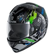 SHARK RIDILL DRIFT-R Helmet – Black / Green / Blue