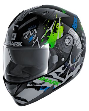 SHARK RIDILL DRIFT-R Helmet – Black / Green / Blue