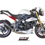 SC-Project Conic Low Mount Slip On (Single Muffler) Triumph Speed Triple / R 2011-2015