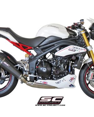 SC-Project Conic Low Mount Slip On (Single Muffler) Triumph Speed Triple / R 2011-2015