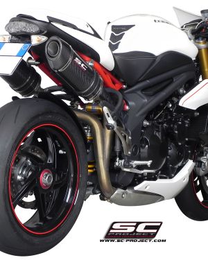 SC-Project Oval High Mount Slip Ons Triumph Speed Triple / R 2011-2015