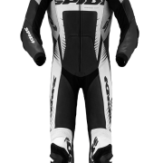 Spidi Warrior Wind Pro Leather Race Suit – Black / White – Size 50