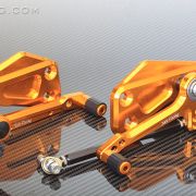 Sato Racing “Race Concept” Adjustable Rearsets – Street Shift – 2016-2019 Kawasaki Z125 Pro