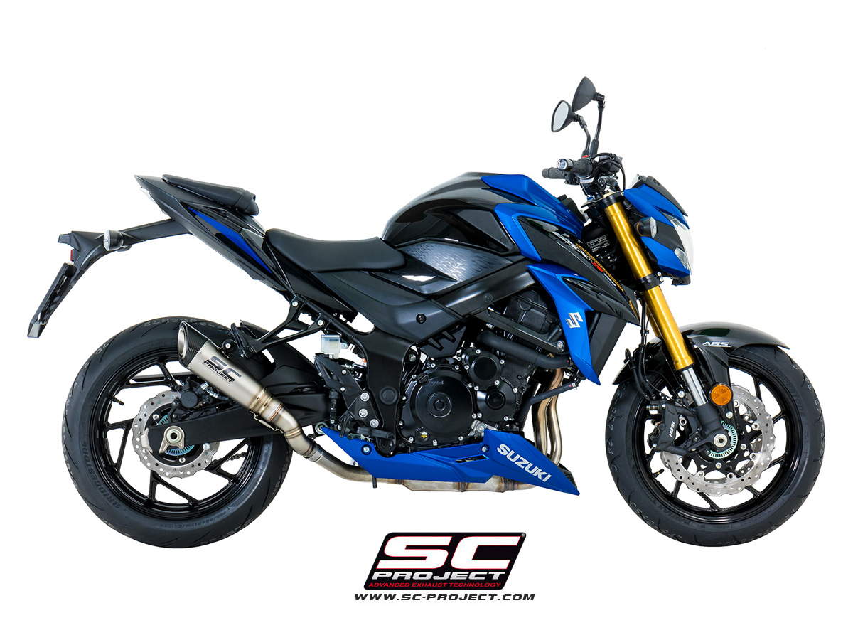 SC-Project Black Titanium S1 Slip On – Suzuki GSX-S750 2017-2018