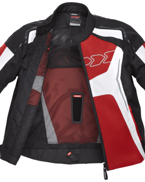 Spidi Tronik Mesh Textile Jacket –  Black / Red / White