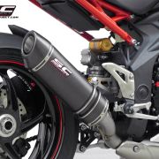SC-Project Oval Low Mount Slip On (Single Muffler) Triumph Speed Triple / R 2011-2015