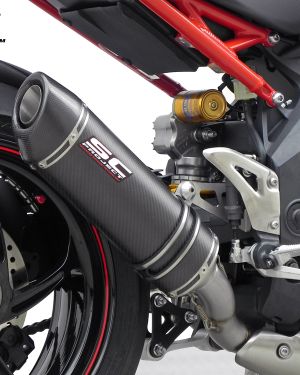 SC-Project Oval Low Mount Slip On (Single Muffler) Triumph Speed Triple / R 2011-2015