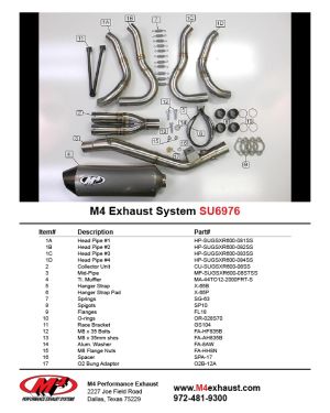 M4 Full System with Titanium Canister 2008-10 GSX-R600