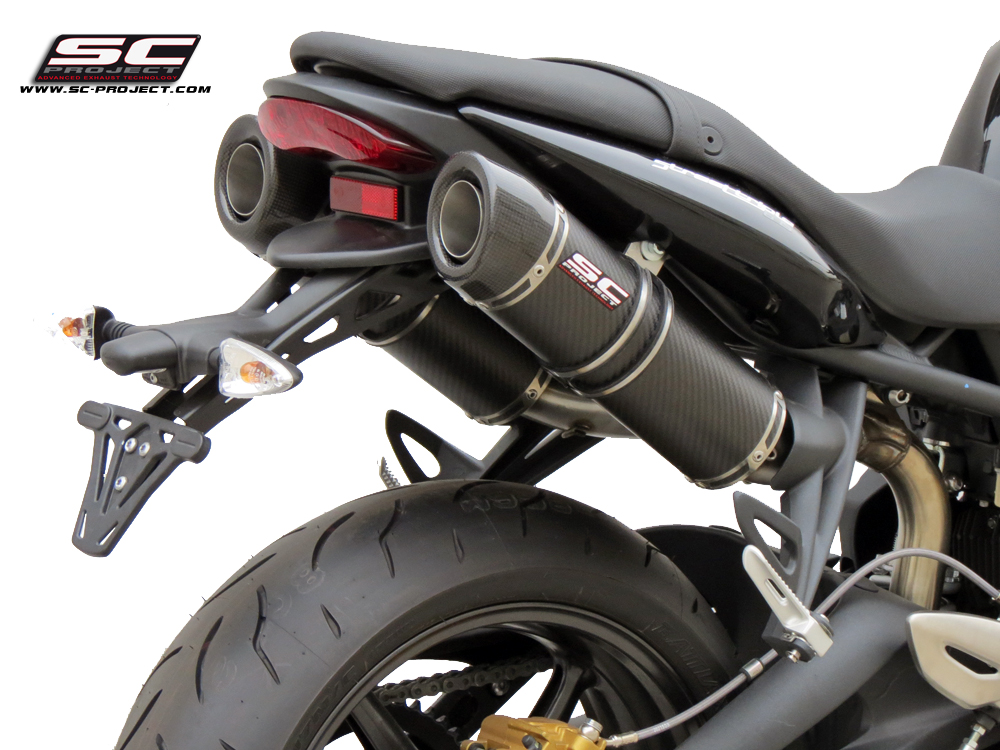SC-Project Dual GP-Tech Slip Ons Triumph Street Triple / R  2007-2012