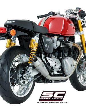 SC-Project Dual Conic Slip Ons Triumph Thruxton R 2016-2017
