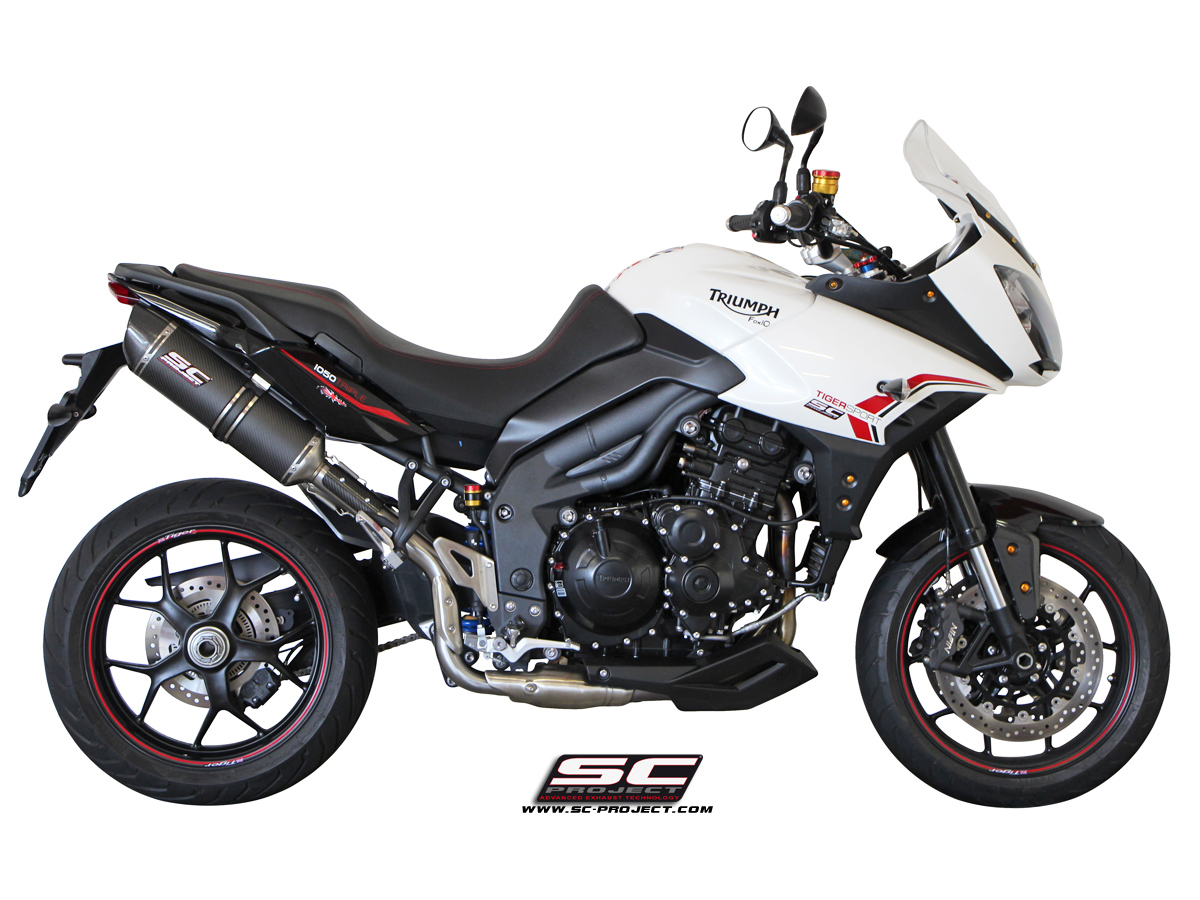 SC-Project Oval High Mount Slip On Triumph Tiger 1050 2016-2017