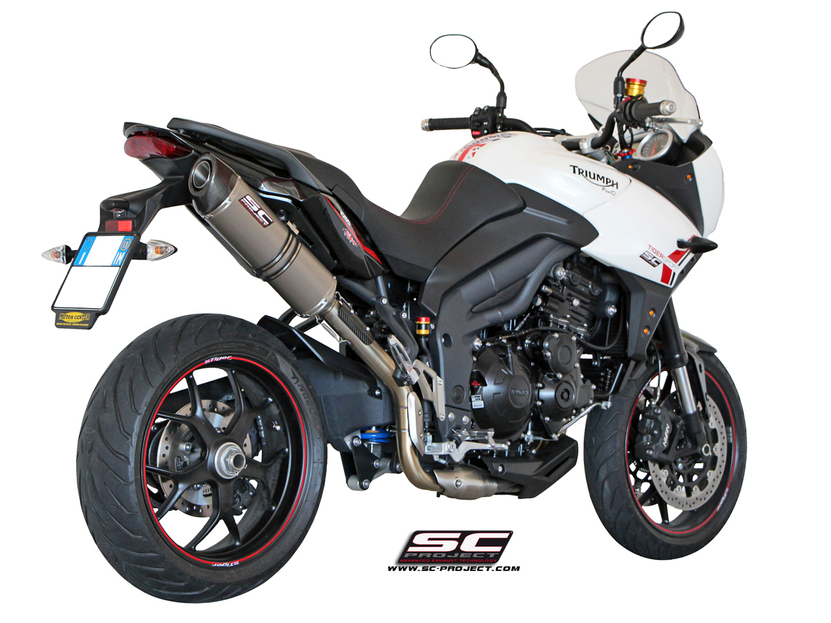 SC-Project Oval High Mount Slip On Triumph Tiger 1050 2016-2017