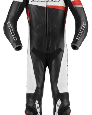 Spidi Warrior Perforated Pro Leather Race Suit – Black / White / Red