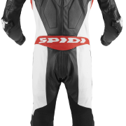 Spidi Warrior Perforated Pro Leather Race Suit – Black / White / Red