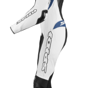 Spidi Warrior Perforated Pro Leather Race Suit –  White / Red / Blue