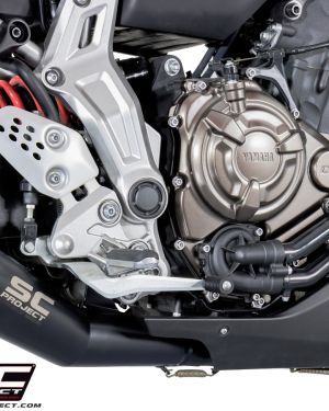 SC-Project Matte Black Conic Full System 2013-2018 Yamaha FZ-07 / MT-07