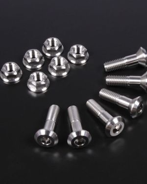 Zeta Z-Titanium Sprocket Bolt & Nut set M8x1.25 countersunk head set of 4