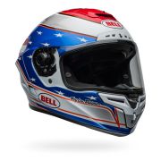 Bell Race Star Flex DLX Carbon Fiber Helmet – Beaubier 24 x Troy Lee Design | Gloss White / Blue / Red