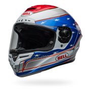 Bell Race Star Flex DLX Carbon Fiber Helmet – Beaubier 24 x Troy Lee Design | Gloss White / Blue / Red