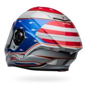 Bell Race Star Flex DLX Carbon Fiber Helmet – Beaubier 24 x Troy Lee Design | Gloss White / Blue / Red