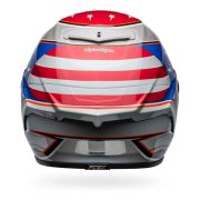 Bell Race Star Flex DLX Carbon Fiber Helmet – Beaubier 24 x Troy Lee Design | Gloss White / Blue / Red