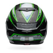 Bell Race Star Flex DLX Carbon Fiber Helmet – Xenon Kryptonite | Gloss Black / Green