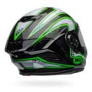 Bell Race Star Flex DLX Carbon Fiber Helmet – Xenon Kryptonite | Gloss Black / Green