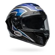 Bell Race Star Flex DLX Carbon Fiber Helmet – Xenon Orion | Gloss black / blue