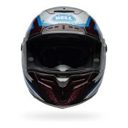 Bell Race Star Flex DLX Carbon Fiber Helmet – Xenon | Gloss Maroon / Blue