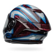 Bell Race Star Flex DLX Carbon Fiber Helmet – Xenon | Gloss Maroon / Blue