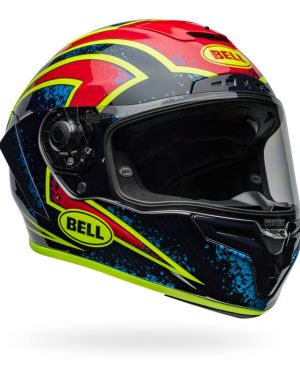 Bell Race Star Flex DLX Carbon Fiber Helmet – Xenon Retina | Gloss