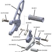 Woodcraft Rearset Kit – Complete GP Shift W/Pedals – Aprilia RSV4 / Tuono V4 (2021-23)