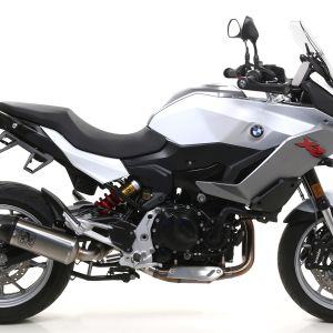 Arrow Race Tech Titanium Slip-On Exhaust  w/ CF endcap -  BMW F900XR (2020-2023)