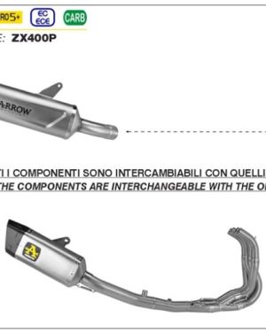 Arrow Racing Stainless Steel Exhaust Collectors | Kawasaki ZX-4RR (2024)