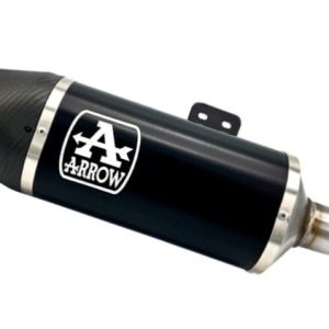 Arrow Indy Race Aluminum "Dark" Slip-On Exhaust w/ CF endcap -  BMW F900XR (2020-2023)