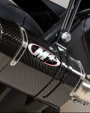 M4 Full Titanium Exhaust System with Tech1 Carbon Canister – Kawasaki ZX-10R (2021-2023)