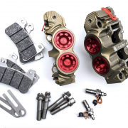PZ5 Cobra Billet Monoblock Supermoto Dual Racing Calipers – Hard Anodized